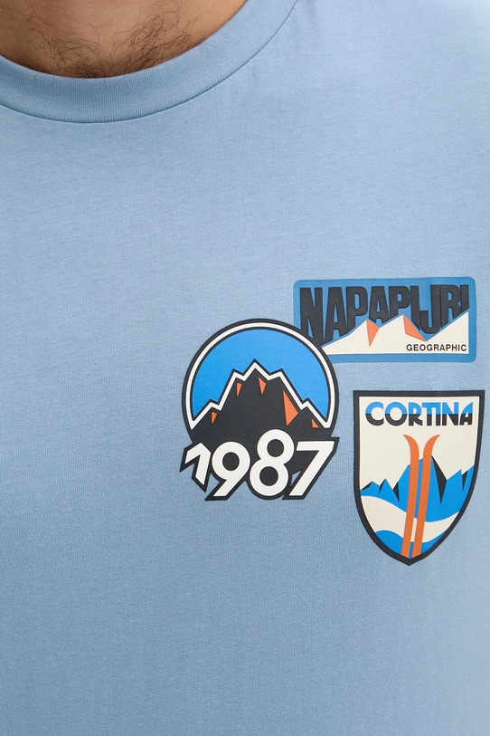Napapijri t-shirt bawełniany S-Montepiana NP0A88SVI841 niebieski