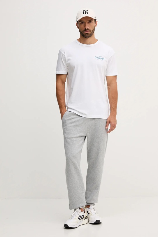Napapijri t-shirt bawełniany S-Bradgate NP0A88UNMQL1 biały AW25