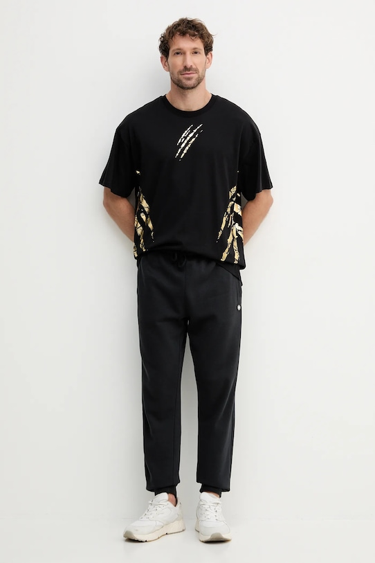 PLEIN SPORT tricou din bumbac FAEC.MTK8358.STE001N negru AW25