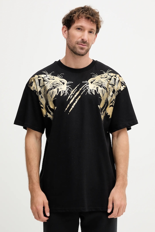 Îmbrăcăminte PLEIN SPORT tricou din bumbac FAEC.MTK8360.STE001N negru