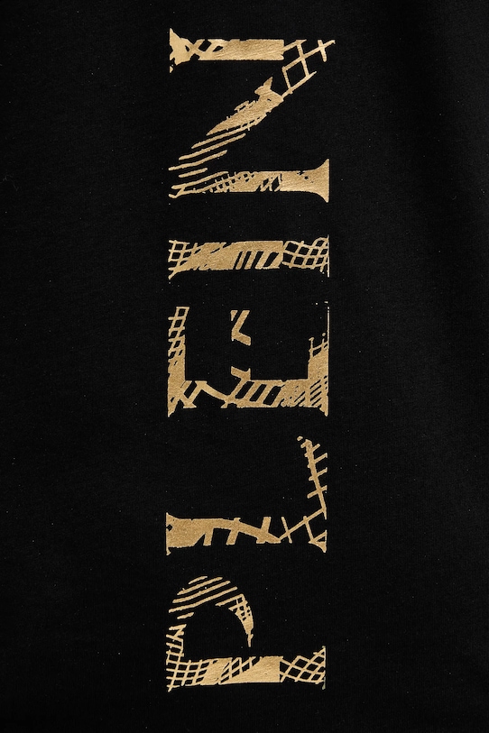 PLEIN SPORT tricou din bumbac FAEC.MTK8360.STE001N negru