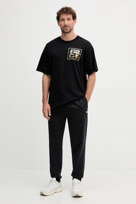 Хлопковая футболка PLEIN SPORT FAEC.MTK8362.STE001N чёрный AW25