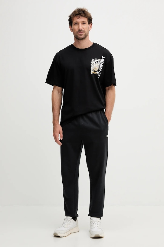 Бавовняна футболка PLEIN SPORT FAEC.MTK8368.STE001N чорний AW25