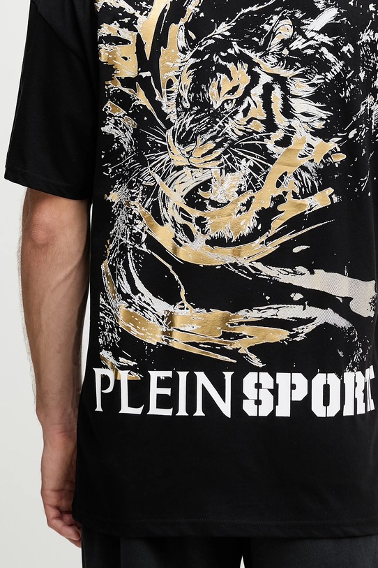 Бавовняна футболка PLEIN SPORT FAEC.MTK8368.STE001N чорний