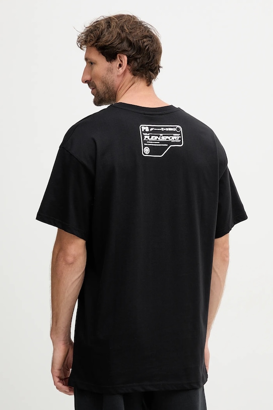 Odzież PLEIN SPORT t-shirt bawełniany FAEC.MTK8373.STE001N czarny