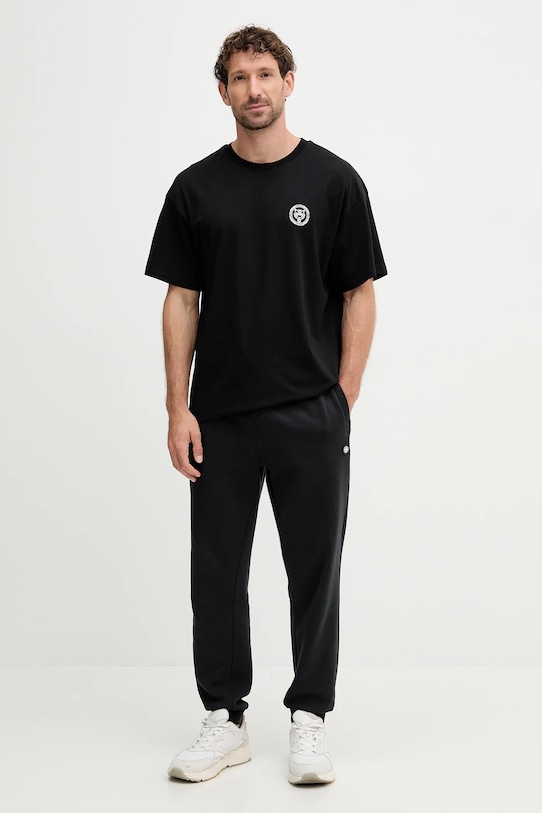 PLEIN SPORT tricou din bumbac PAEC.MTK8324.STE001N negru AW25