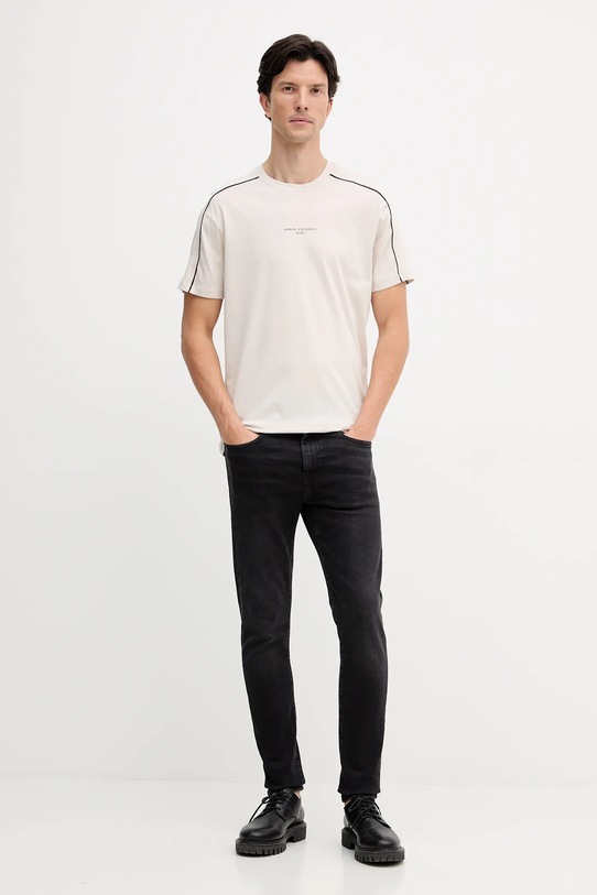Bavlnené tričko Armani Exchange XM001360.AF10358 béžová AW25