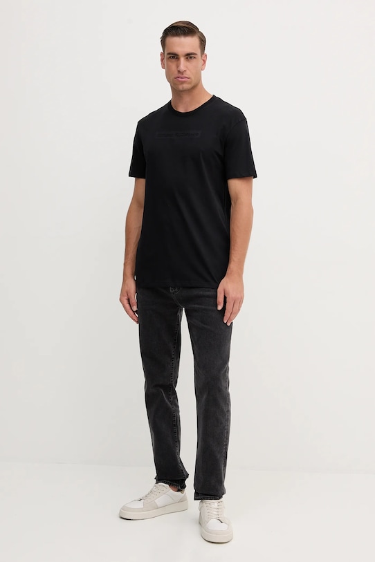 Памучна тениска Armani Exchange XM001414.AF16432 черен AW25