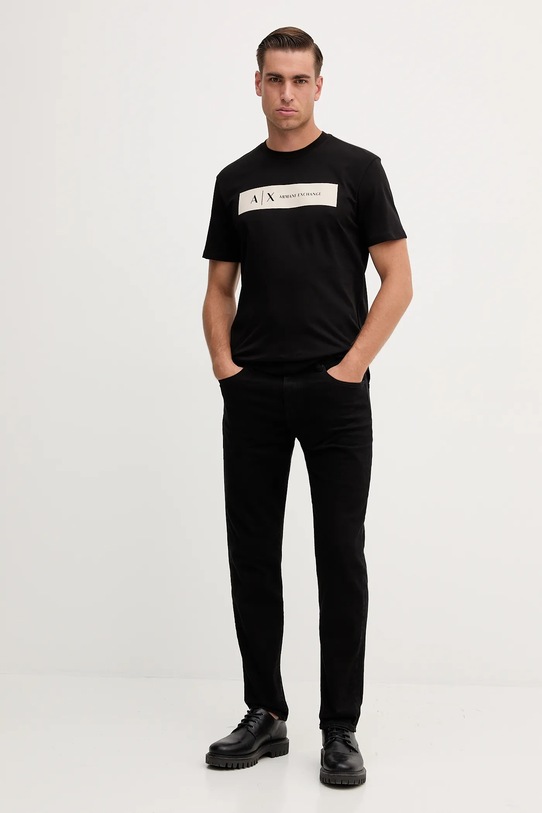 Бавовняна футболка Armani Exchange XM001425.AF10361 чорний AW25