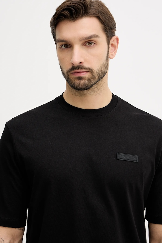 Памучна тениска Armani Exchange черен XM001426.AF10362