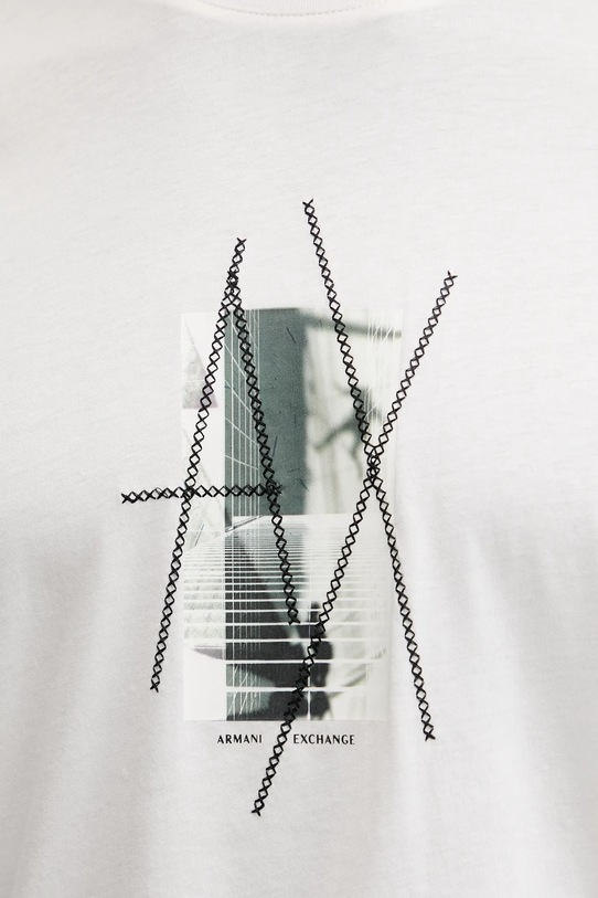 Armani Exchange t-shirt bawełniany XM001440.AF10358 biały