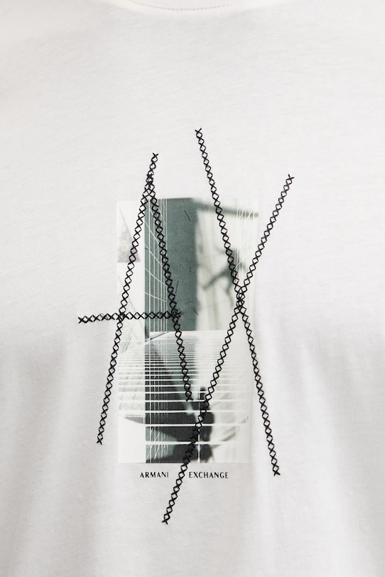 Armani Exchange t-shirt bawełniany XM001440.AF10358 biały