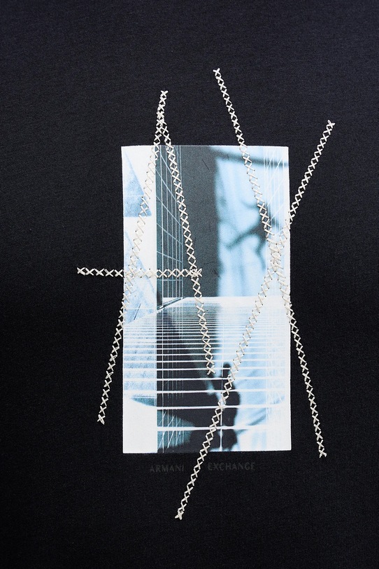 Armani Exchange t-shirt bawełniany XM001440.AF10358 granatowy