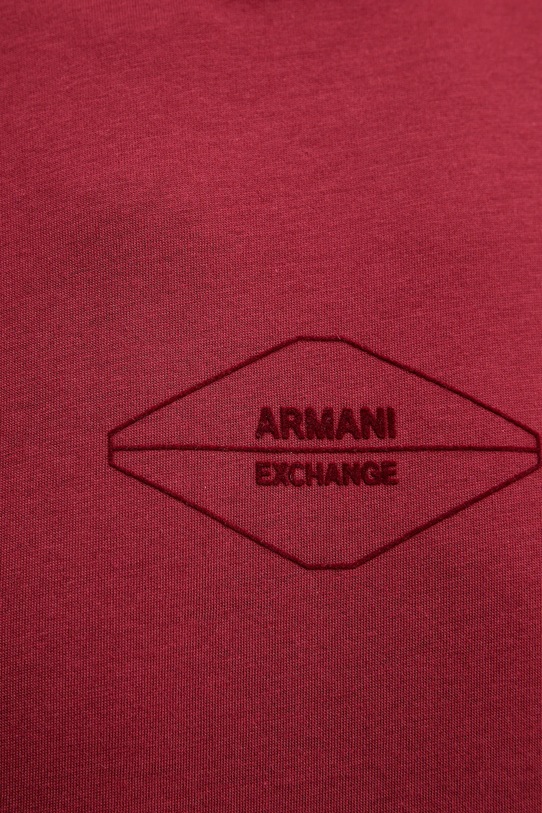 Armani Exchange t-shirt bawełniany XM001442.AF10358 bordowy