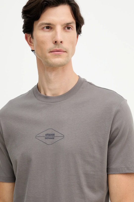 Armani Exchange t-shirt bawełniany szary XM001442.AF10358
