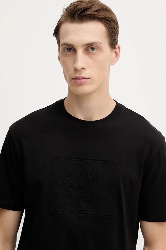 Armani Exchange t-shirt bawełniany czarny XM001454.AF10361