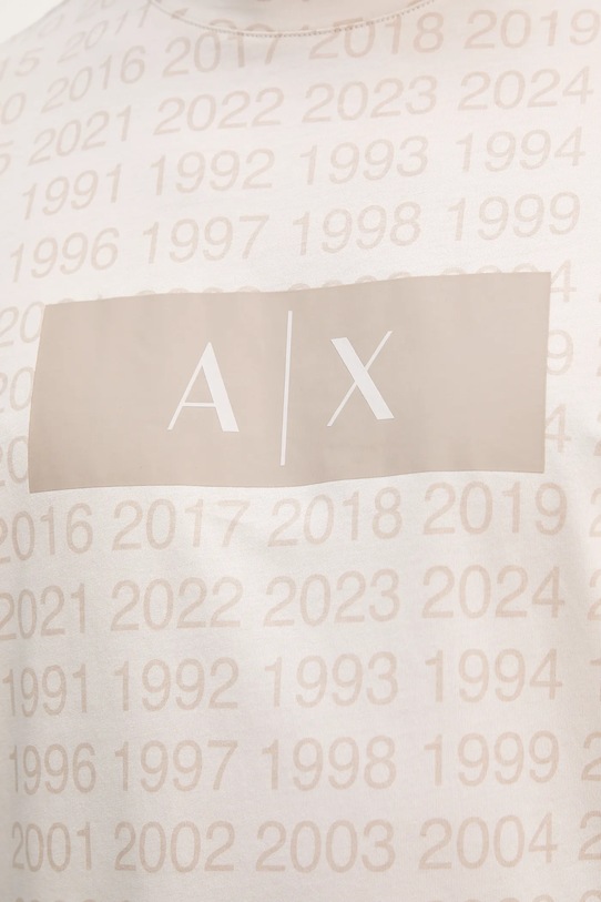 Хлопковая футболка Armani Exchange XM001902.AF10356 бежевый