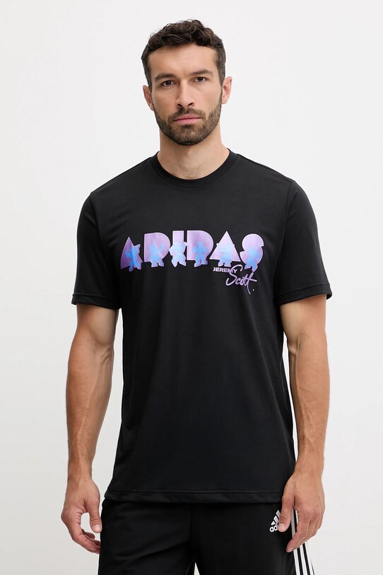 adidas Performance t-shirt treningowy PRIDE wzorzyste czarny JL7620