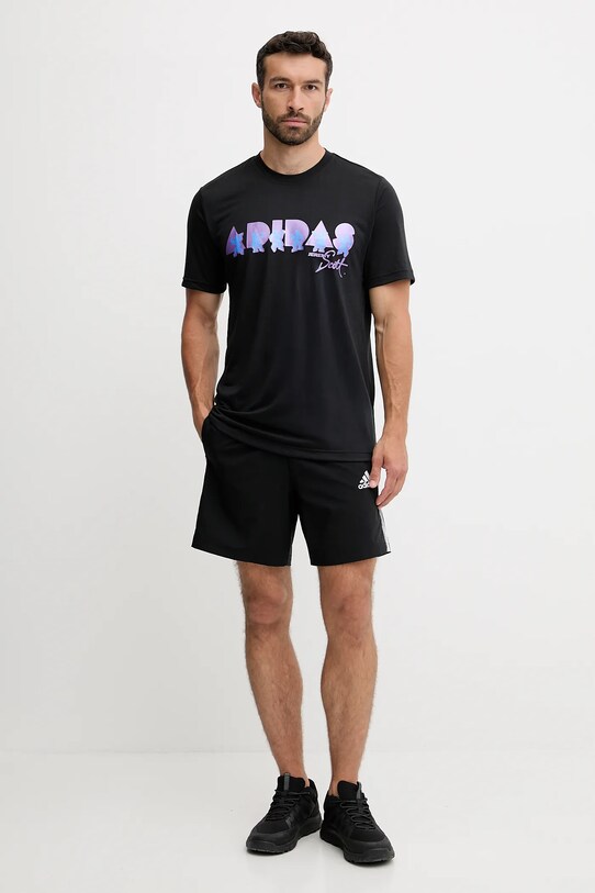 adidas Performance t-shirt treningowy PRIDE JL7620 czarny AW25