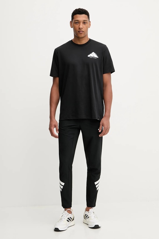 adidas Performance t-shirt treningowy TIE-INS JW3926 czarny AW25