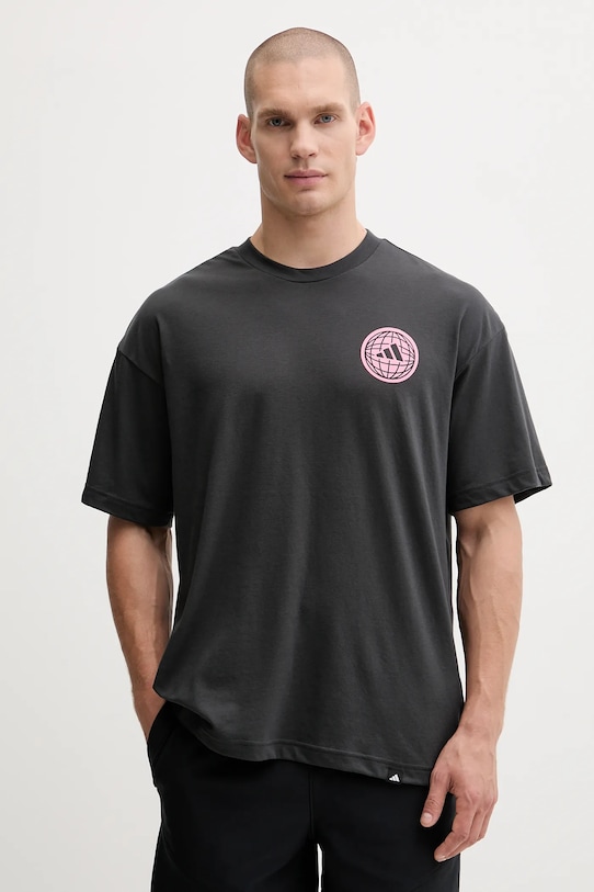 Μπλουζάκι προπόνησης adidas Performance WORKOUT ESSENTIALS PLUS άλλο γκρί KC5853