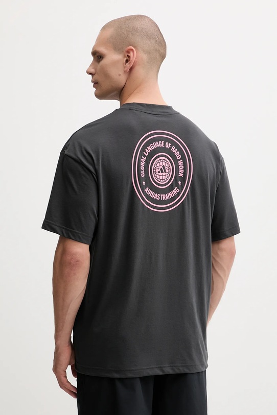 Odzież adidas Performance t-shirt treningowy WORKOUT ESSENTIALS PLUS KC5853 szary