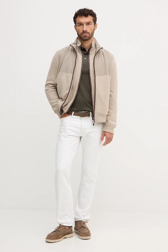 Polo tričko Emporio Armani 8N1F96.1JUVZ zelená AW25