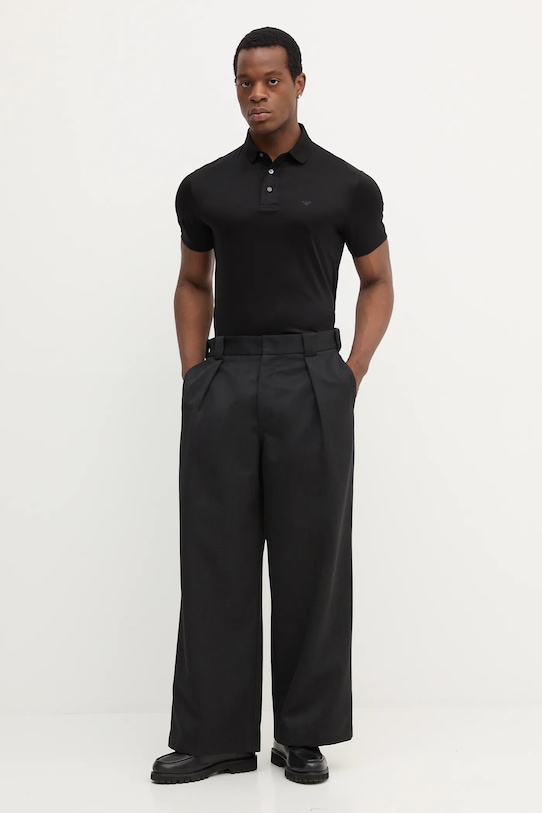 Emporio Armani polo 8N1F96.1JUVZ czarny AW25