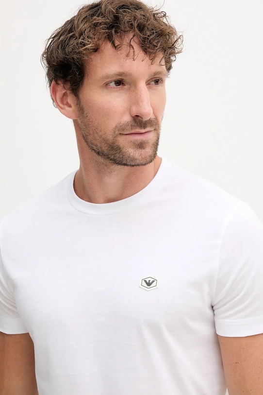 Emporio Armani t-shirt bawełniany biały 8N1TQ6.1JRGZ