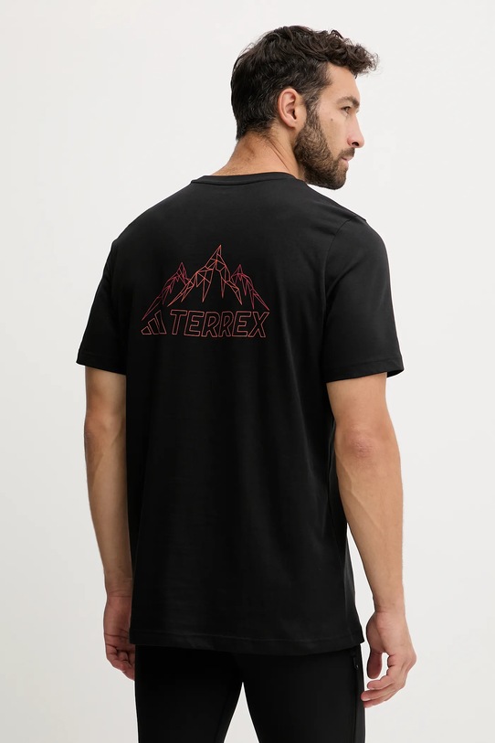 adidas TERREX tricou sport print negru JW3558
