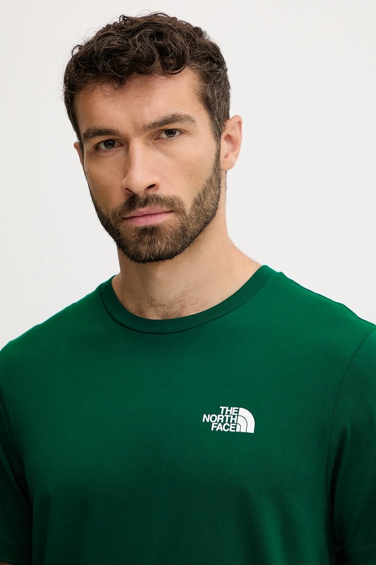 Μπλουζάκι The North Face Simple Dome πράσινο NF0A87NG1KI1