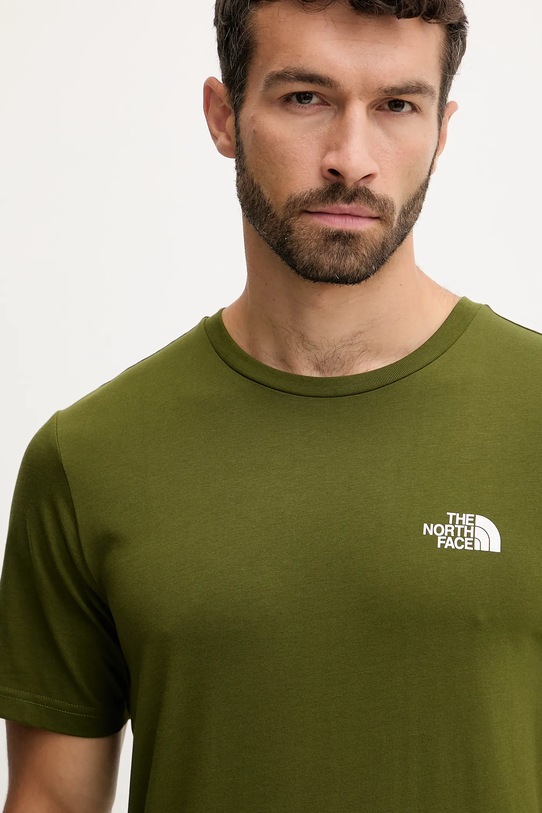 The North Face tricou Simple Dome verde NF0A87NGBRI1