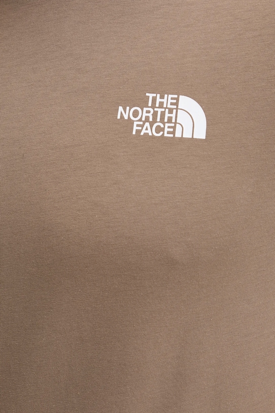 The North Face tricou din bumbac Redbox NF0A87NPE1Q1 maro