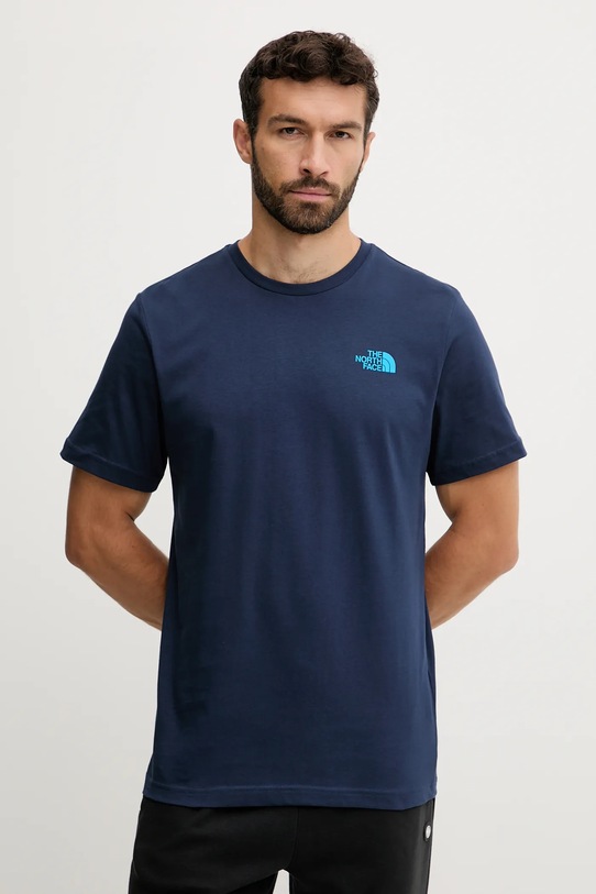 Oblačila Bombažna kratka majica The North Face Redbox NF0A87NPI851 modra