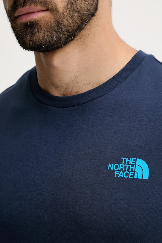The North Face tricou din bumbac Redbox NF0A87NPI851 albastru
