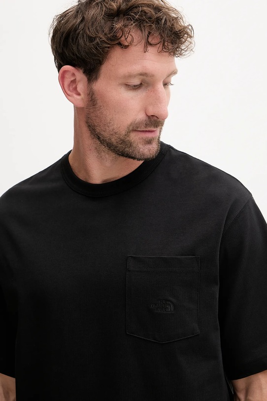 Βαμβακερό μπλουζάκι The North Face Dome Relaxed μαύρο NF0A8DYPJK31