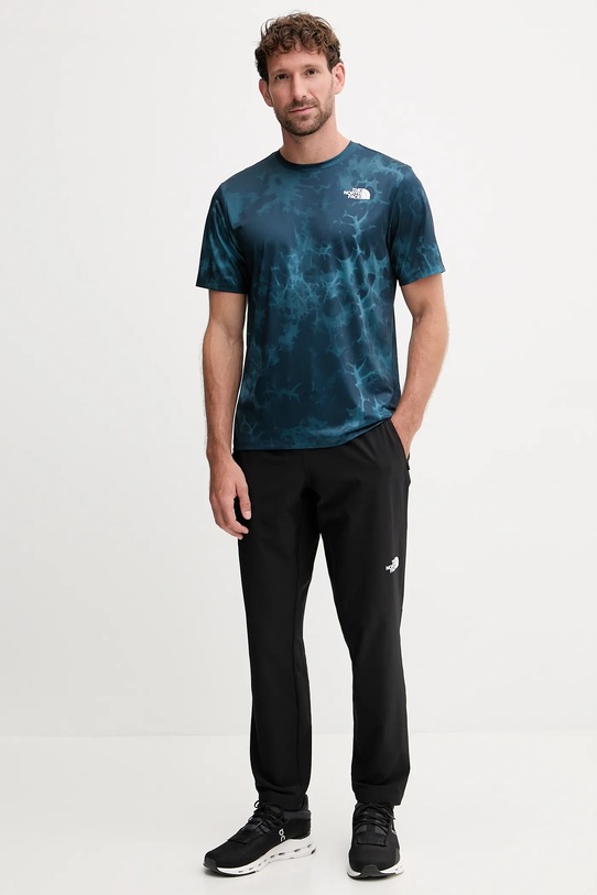 T-shirt προπόνησης The North Face 24/7 NF0A8DZDEHF1 τιρκουάζ AW25