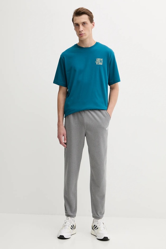 The North Face tricou din bumbac Connect Relaxed NF0A8E3YBSI1 turcoaz AW25