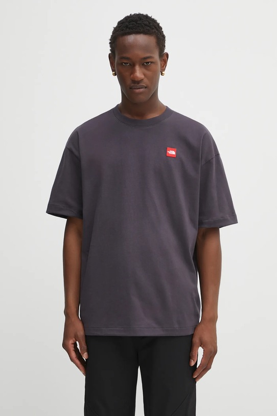The North Face t-shirt bawełniany Redbox bawełna szary NF0A8EG50SA1