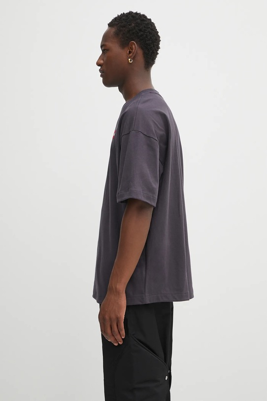 The North Face t-shirt bawełniany Redbox NF0A8EG50SA1 szary AW25