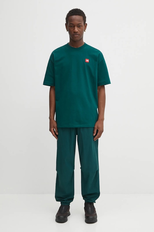 The North Face t-shirt bawełniany Redbox NF0A8EG51KI1 zielony