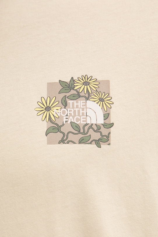 The North Face t-shirt bawełniany Connected Relaxed NF0A8EGW3X41 beżowy
