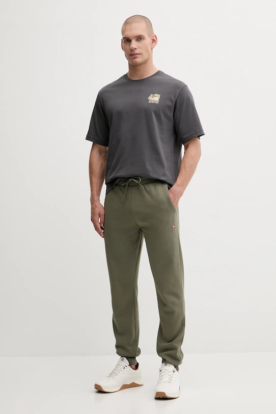 The North Face t-shirt bawełniany Connected Relaxed NF0A8EGWRHI1 szary AW25
