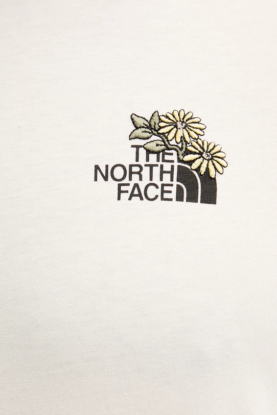 Bavlněné tričko The North Face Flower Dome NF0A8EGXQLI1 béžová