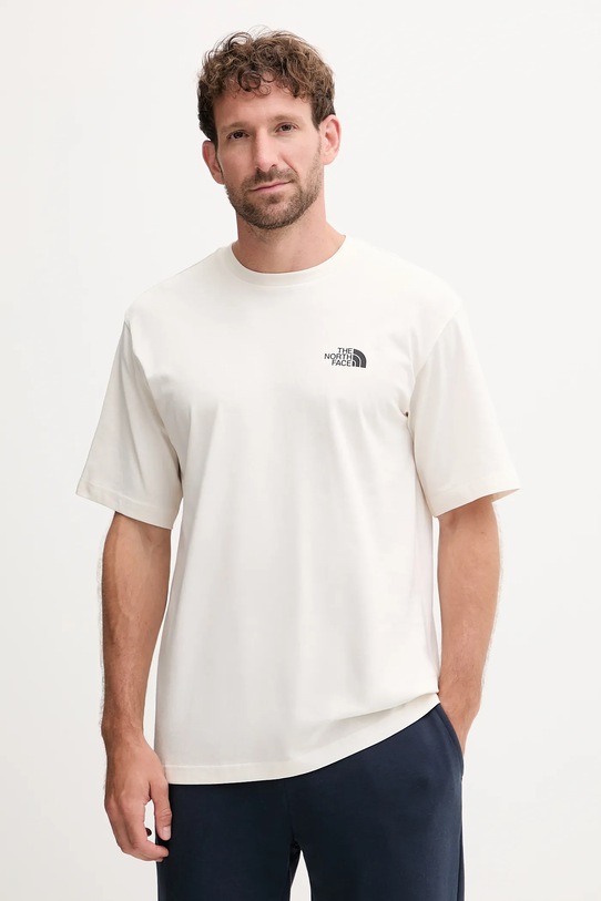 Ρούχα Βαμβακερό μπλουζάκι The North Face NF0A8F2GQLI1 μπεζ