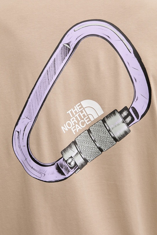 The North Face pamut póló Explore Carabiner NF0A8F2HBOX1 barna