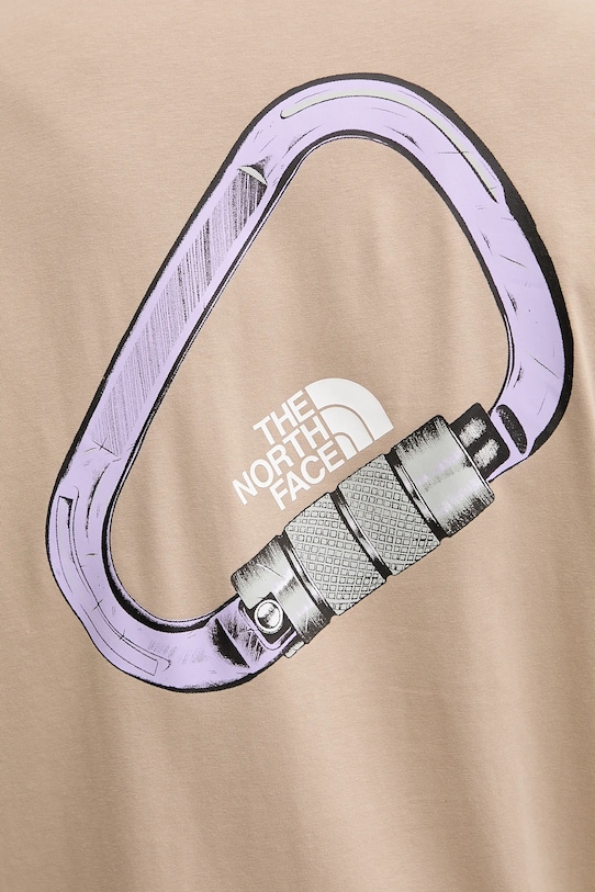 The North Face tricou din bumbac Explore Carabiner NF0A8F2HBOX1 maro