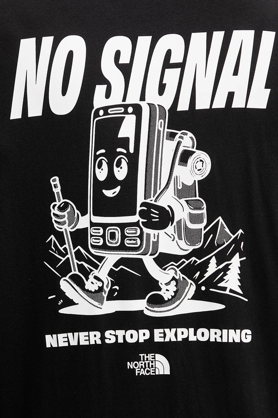The North Face tricou din bumbac No Signal NF0A8F2MJK31 negru