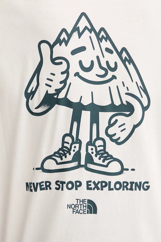 Bavlnené tričko The North Face Mountain Fun NF0A8F2NQLI1 béžová