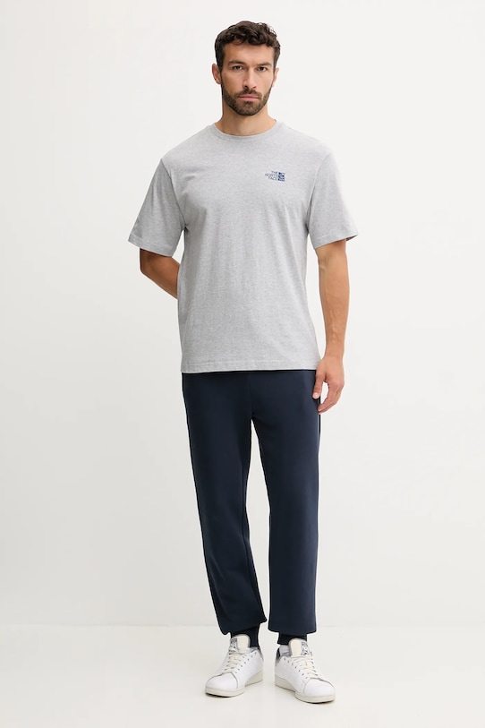 The North Face tricou NF0A8F2PDYX1 gri AW25